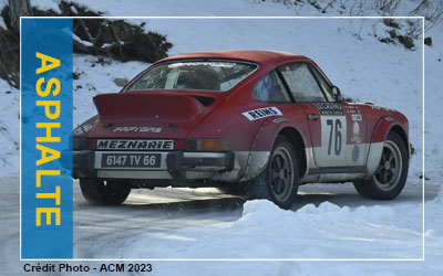 Asphalte – 25ème édition du Rallye Monte Carlo Historique (RMC Historique) – Halte à Antraigues sur Volane, Tournon et Valence – 29/01/2023