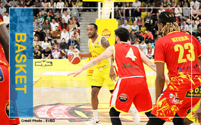 Basket-ball NM1 : SVBD prend l’avantage en demi-finale aller contre Tarbes Lourdes (95-88)