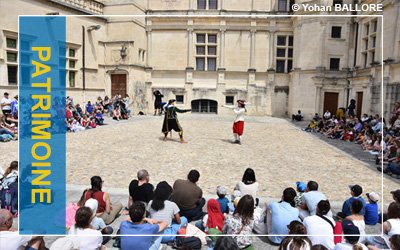 Démonstration escrime château de Grignan