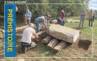 Sud-Ardèche – Voyage en terre de dolmens avec dressage de menhir